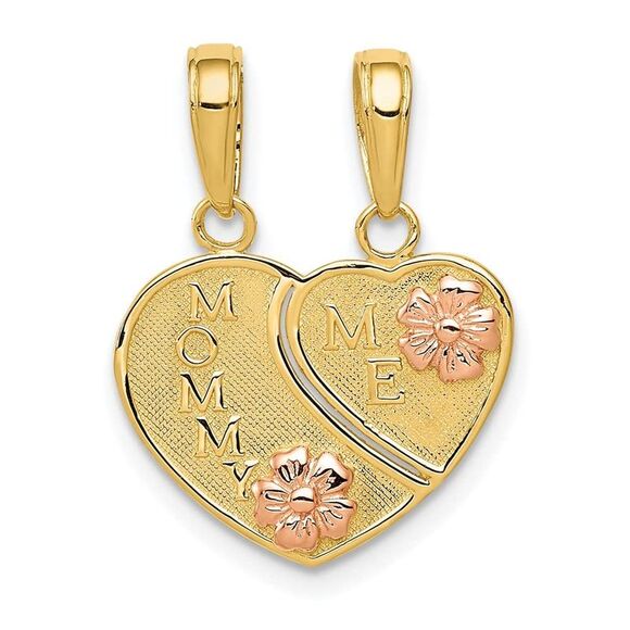10K Two-tone MOMMY & ME Break-A-Part Charm